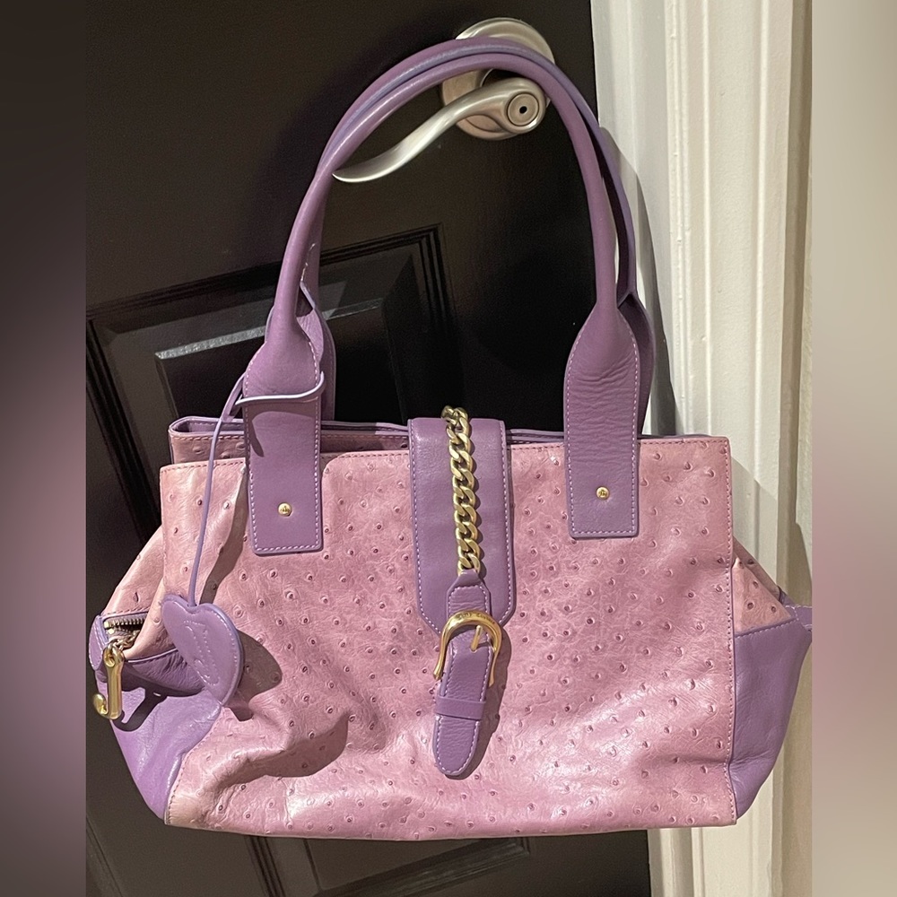 Vintage Ostrich Leather Juicy Couture Shoulder Bag